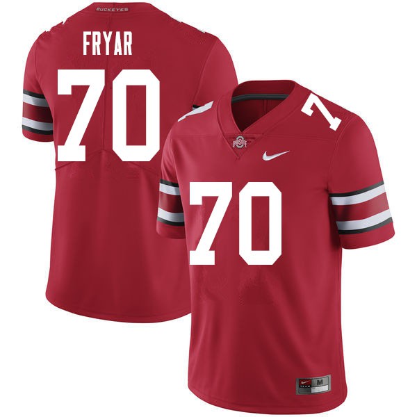 Ohio State Buckeyes #70 Josh Fryar Men Stitched Jersey Red OSU67188